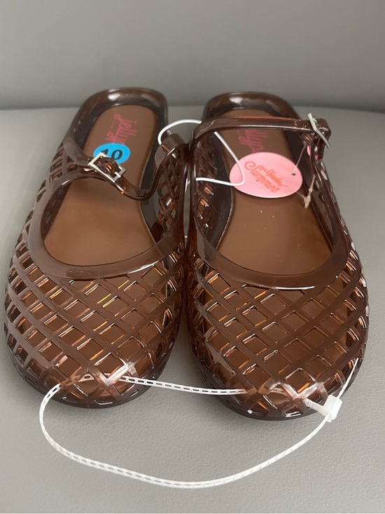 Jellypop Shoes - Jellypop Jelly Mesh Mule Flat Sandals Brown Women’s Size 10
